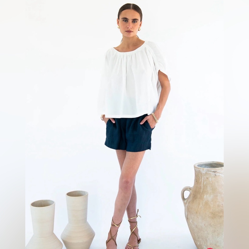 Neu Nomads Julietta White Cotton Poplin Blouse